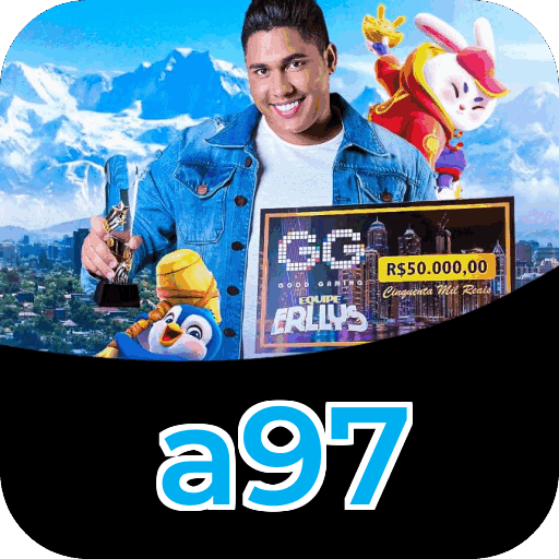 Plataforma a97 mostrando interface moderna, jogos certificados e recursos de segurança licenciados